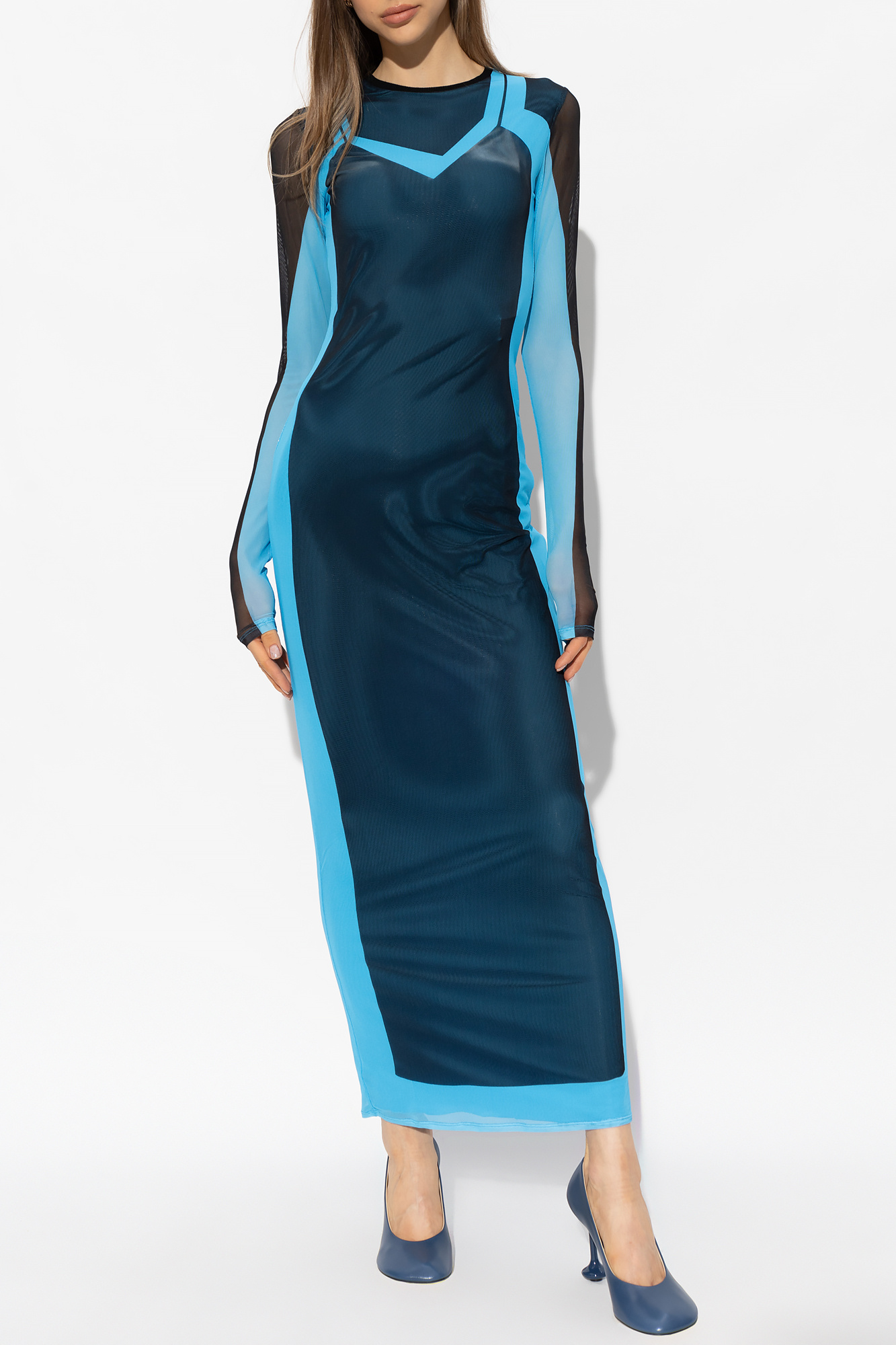 SOLAMONAT｜【20%OFF】パフ天竺6分袖ワンピース sma-puf-maxi-6b